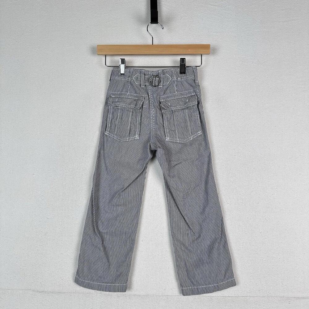 Buckle-back Railroad Hickory Striped Gap Kids Pants Sz 5 Big Pockets 100% Cotton